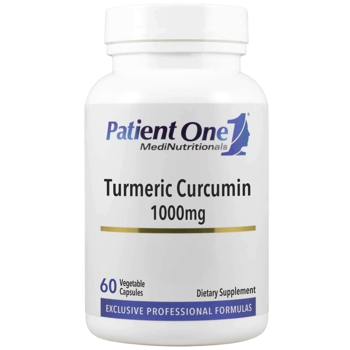 Patient One, Turmeric Curcumin 1000mg, 60 Vegetable Capsules UPC 859782006089 | Hilife Vitamins