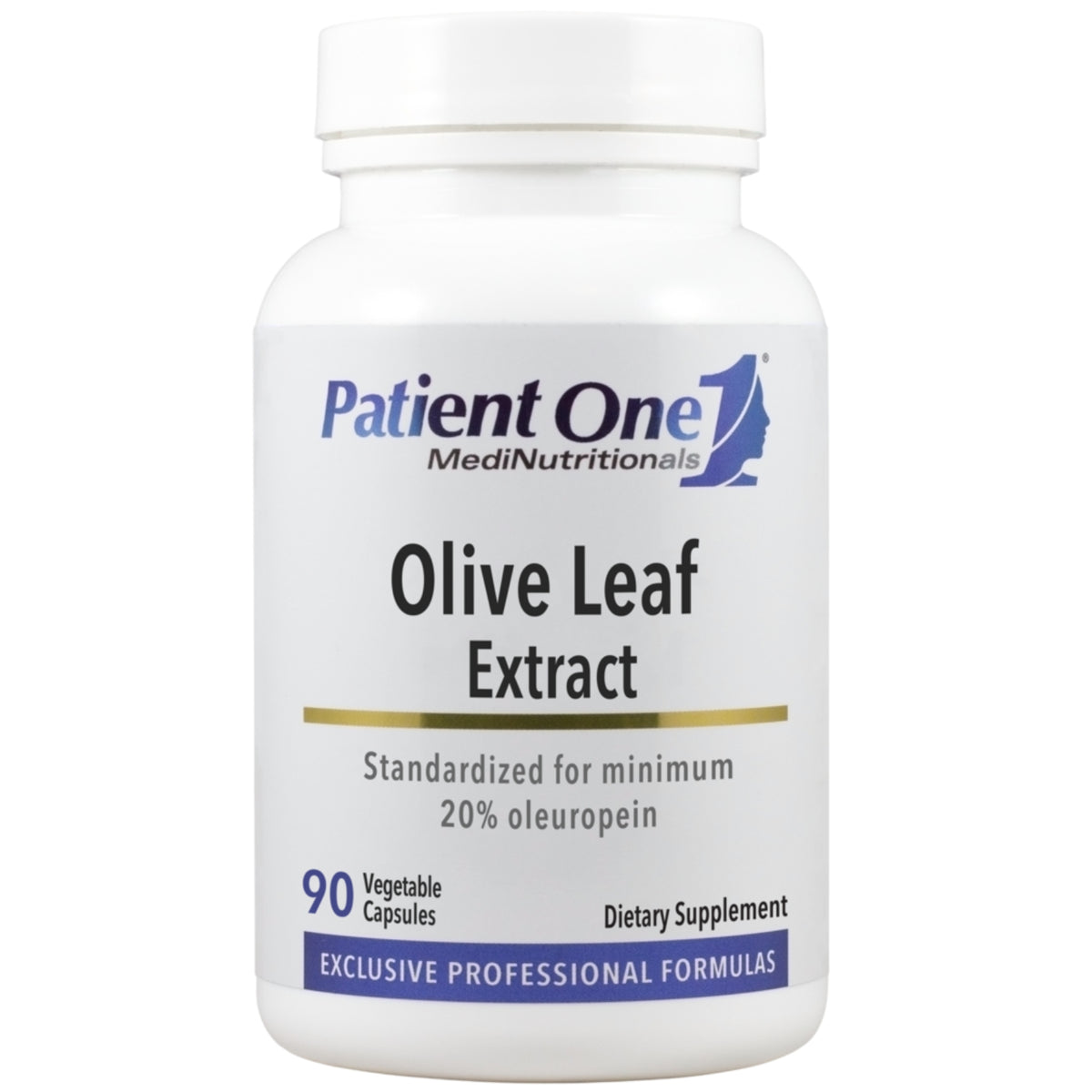 Patient One, Olive Leaf Extract, 90 Vegetable Capsules UPC 859782006102 | Hilife Vitamins