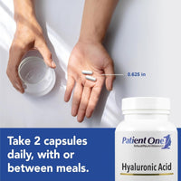 Patient One, Hyalurnoic Acid 100mg, 120 Vegetable Capsules UPC 859782006140 | Hilife Vitamins