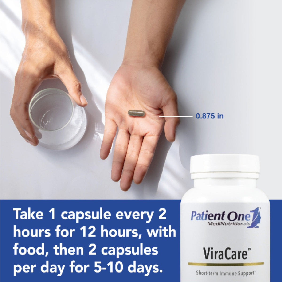 Patient One, ViraCare™, 35 Vegetable Capsules UPC 859782006225 | Hilife Vitamins