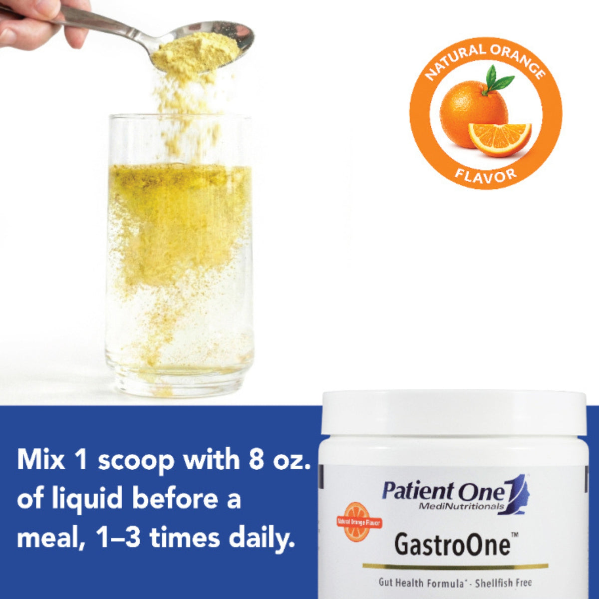Patient One, GastroOne Gut Health Formula, 6.35 Oz Liquid UPC 859782006409 | Hilife Vitamins