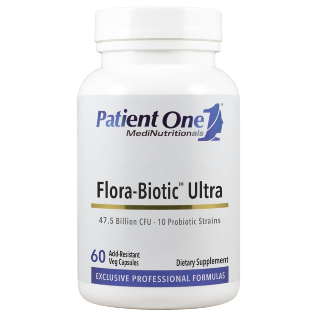Patient One, Flora-Biotic Ultra, 60 acid-resistant delayed-release capsule UPC 859782006690 | Hilife Vitamins