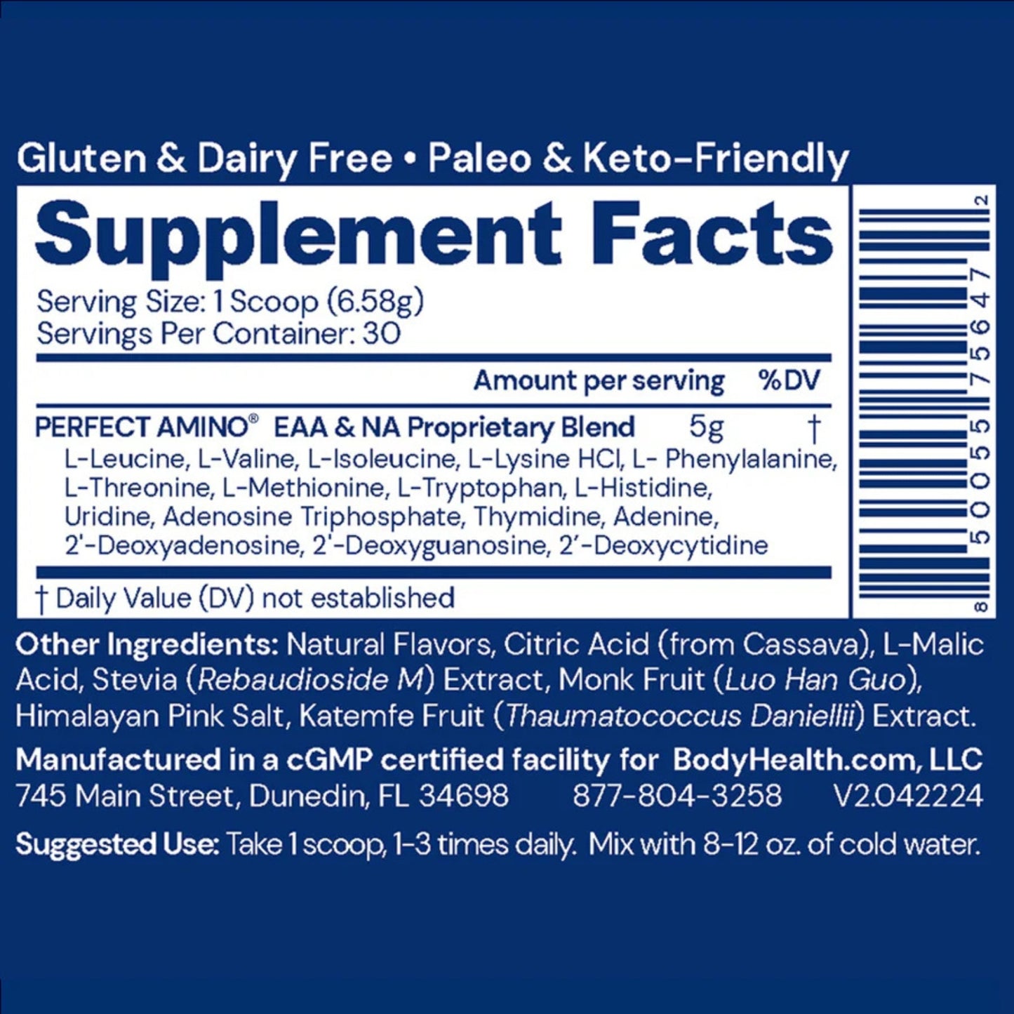 Bodyhealth, Perfect Amino, Mixed Berry, 30 Servings