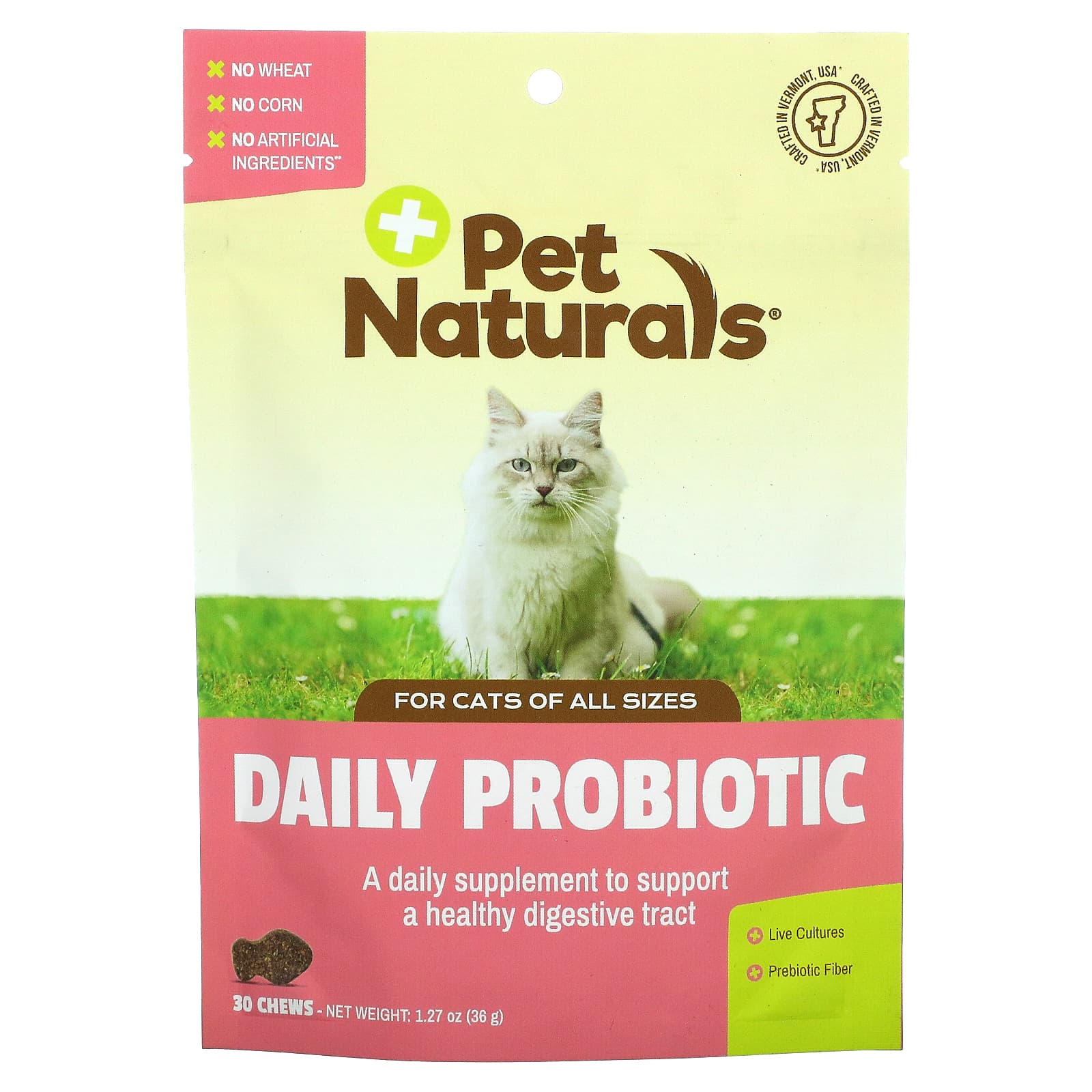 Pet Naturals, Daily Digest For Cats, 30 Chewables UPC 026664975331 | Hilife Vitamins