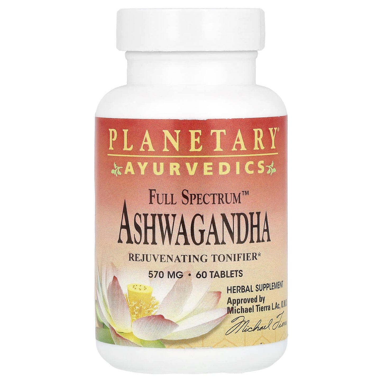 PLANETARY AYURVEDICS, Ashwagandha, Full Spectrum™ 570 mg, 60 TABLET UPC 021078106951 | HiLife Vitamins