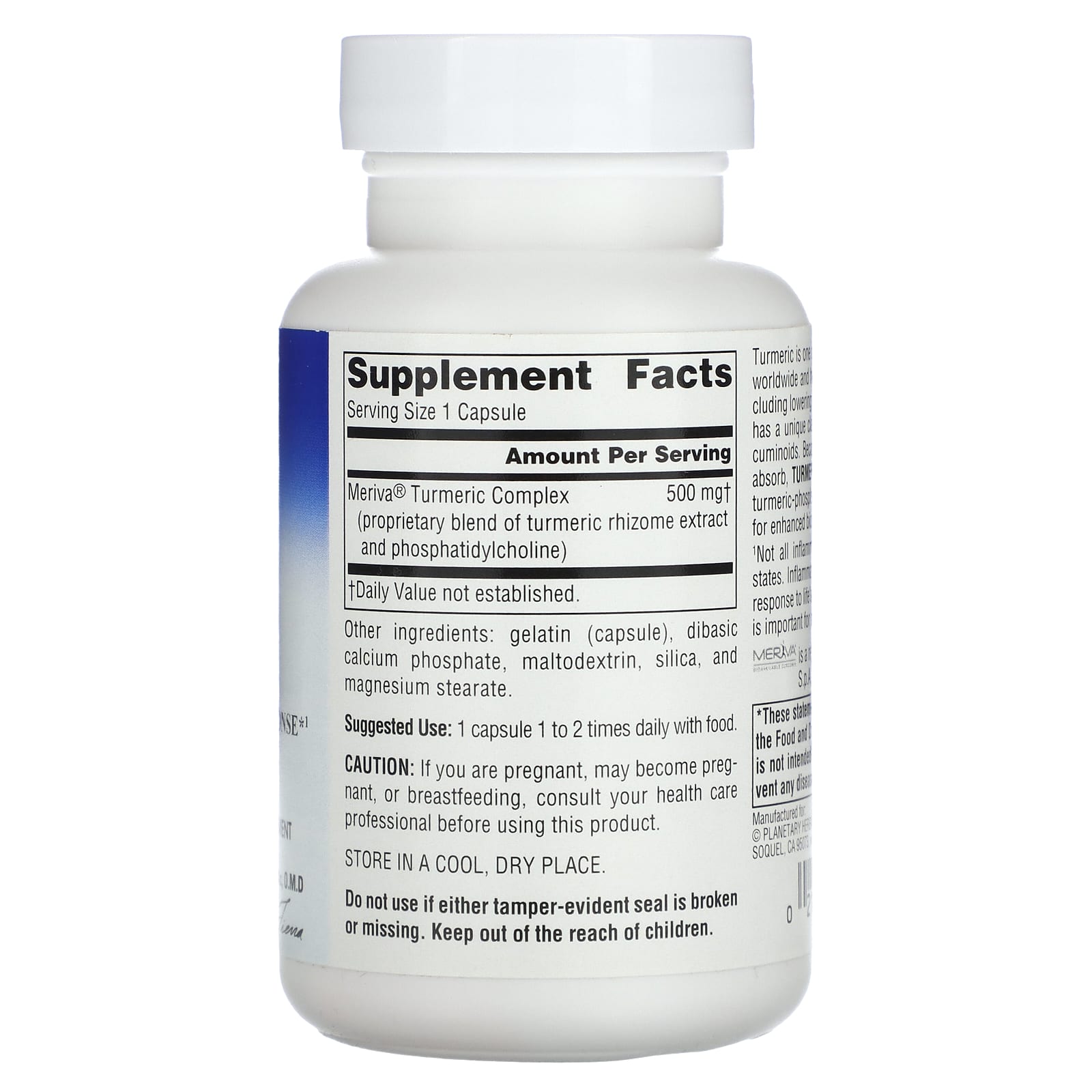 Planetary Formulas, Turmeric Gold™ 500 mg, 60 Capsules UPC 021078107088 | Hilife Vitamins