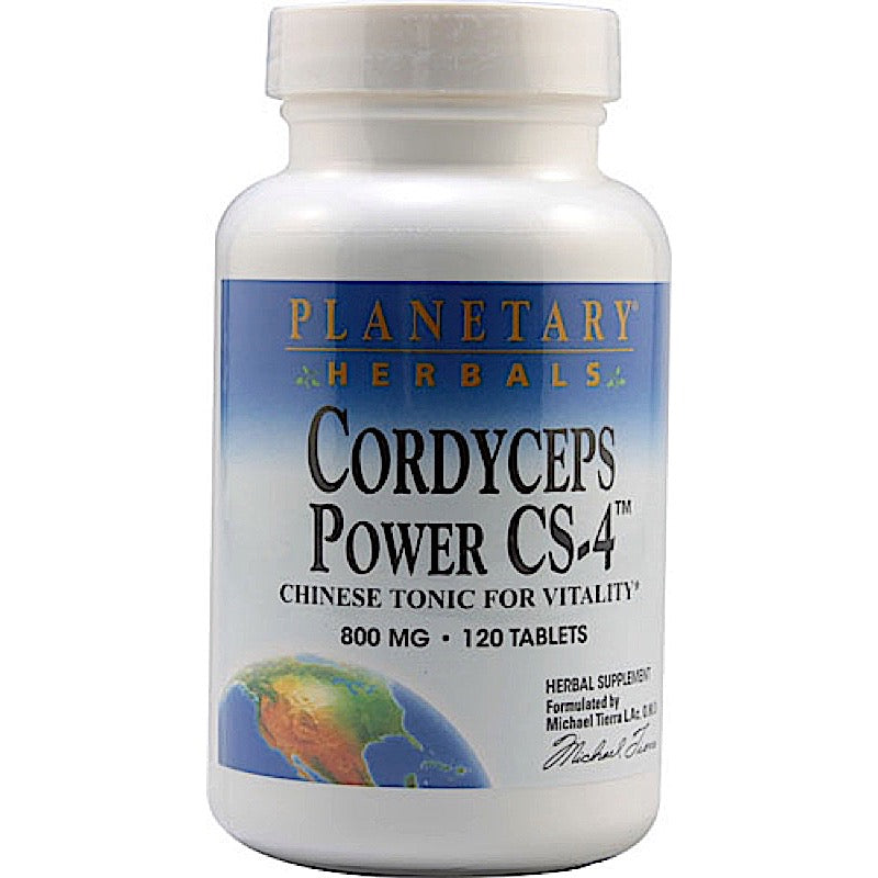 Planetary Herbals, Cordyceps Power Cs-4 800 mg, 120 Tablets UPC 021078104261 | HiLife Vitamins