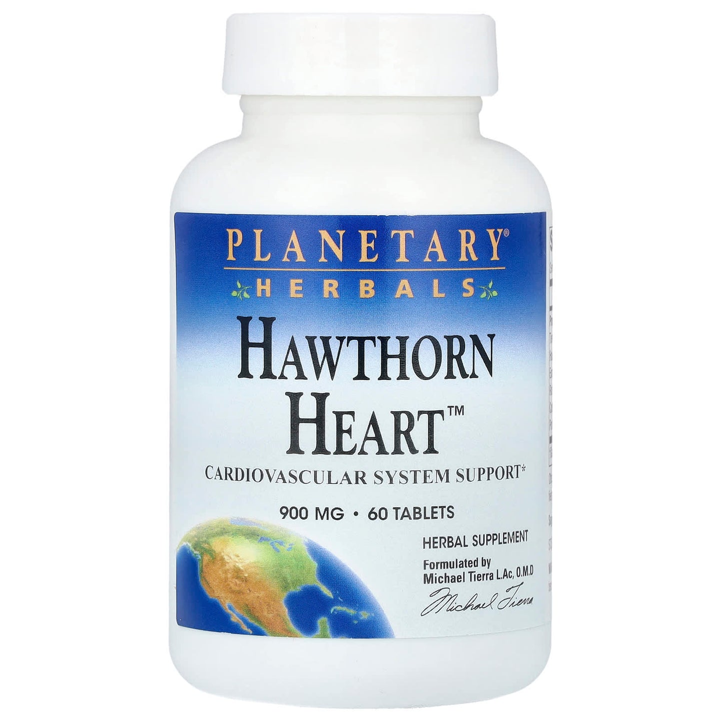 Planetary Herbals, Hawthorn Heart™ 900 mg, 60 Tablets UPC 021078100072 | HiLife Vitamins