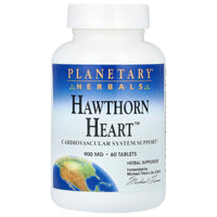 Planetary Herbals, Hawthorn Heart™ 900 mg, 60 Tablets UPC 021078100072 | HiLife Vitamins