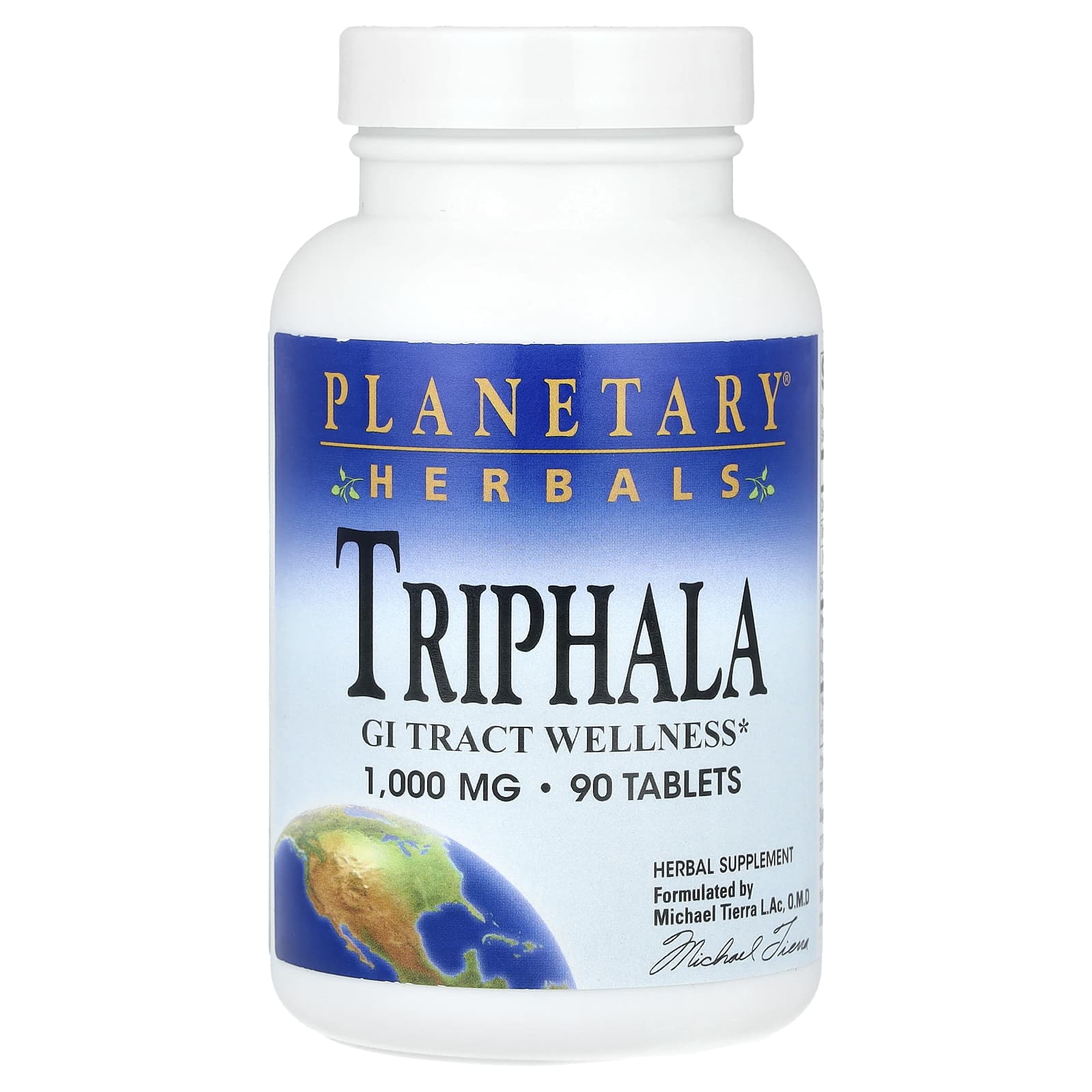 Planetary Herbals, Triphala 1000 mg, 90 Tablets UPC 021078100324 | HiLife Vitamins