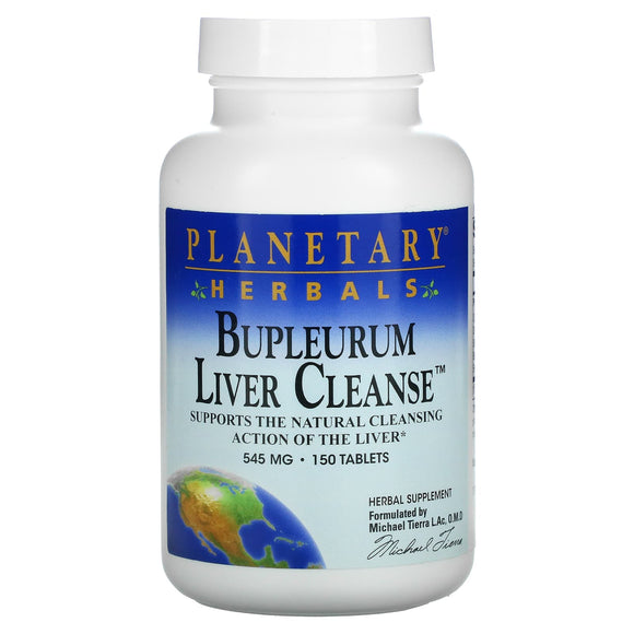 Planetary Herbals, Bupleurum Liver Cleanse 545 mg, 150 Tablets - 021078100645 | Hilife Vitamins