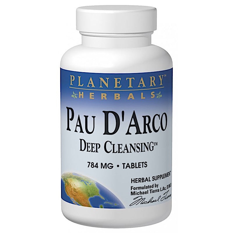 Planetary Herbals, Pau D'arco Deep Cleansing 735 mg, 150 Tablets UPC 021078100683 | HiLife Vitamins