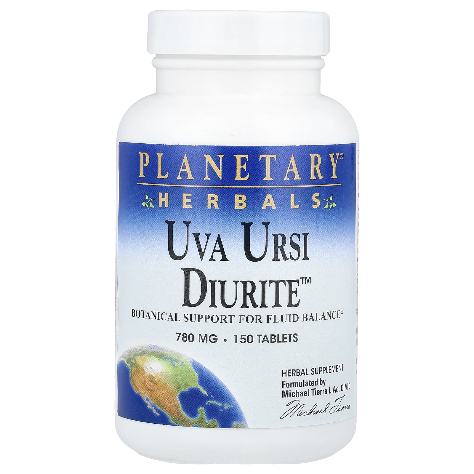 Planetary Herbals, Uva Ursi Diurite 780 mg, 150 Tablets UPC 021078100690 | HiLife Vitamins