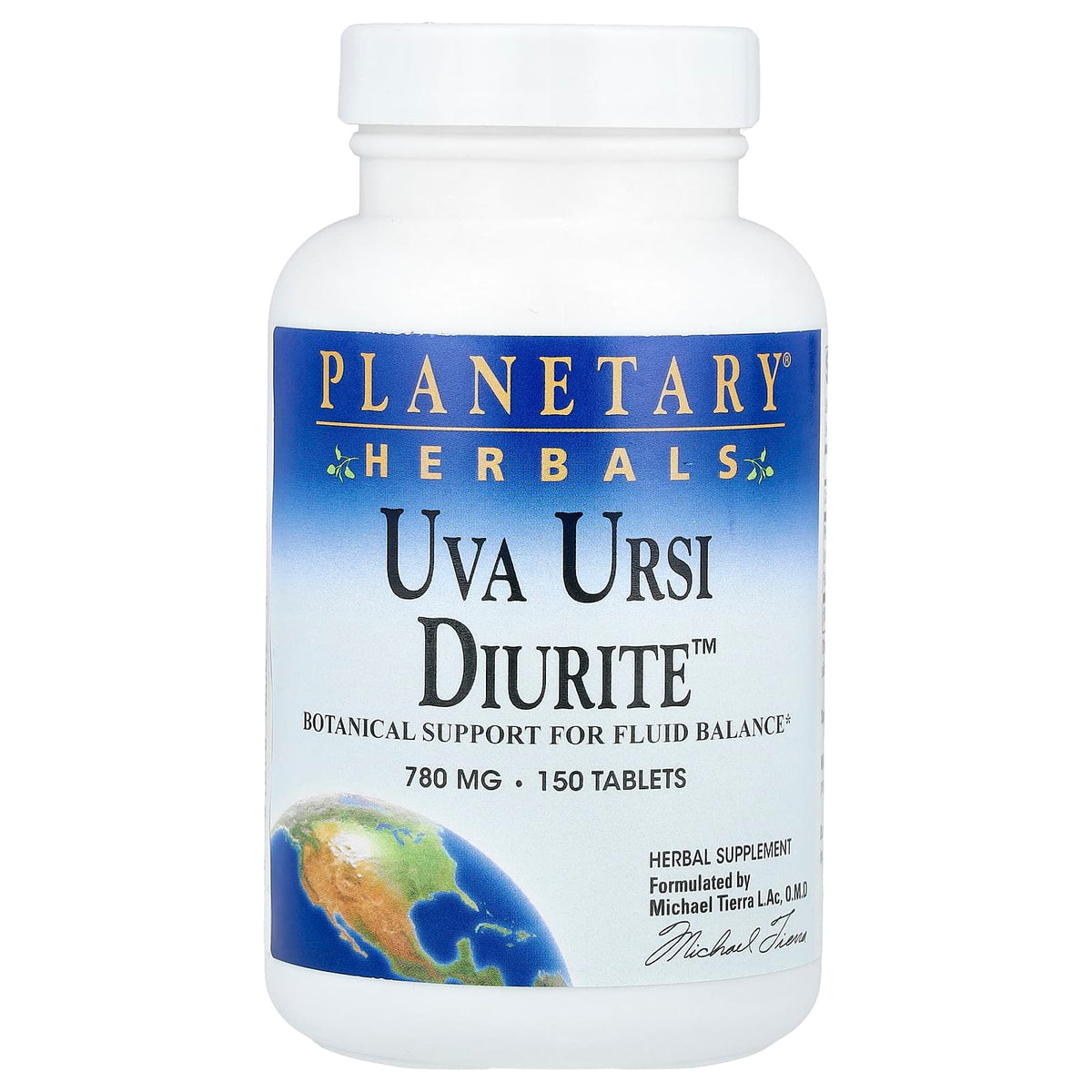 Planetary Herbals, Uva Ursi Diurite 780 mg, 150 Tablets UPC 021078100690 | Hilife Vitamins