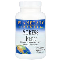 Planetary Herbals, Stress Free™ 810 mg, 90 Tablets - 021078101055 | Hilife Vitamins