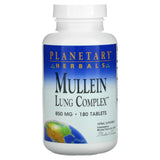 Planetary Herbals, Mullein Lung Complex 850 mg, 180 Tablets - 021078101062 | Hilife Vitamins