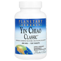 Planetary Herbals, Yin Chiao Classic, 450 mg, 120 Tablets UPC 021078101741 | HiLife Vitamins
