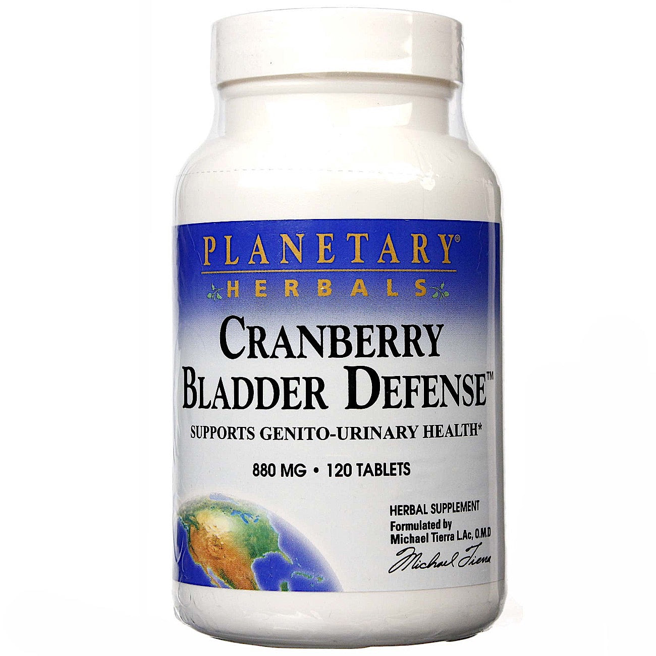Planetary Herbals, Cranberry Bladder Defense 865 mg, 120 Tablets UPC 021078103097 | Hilife Vitamins