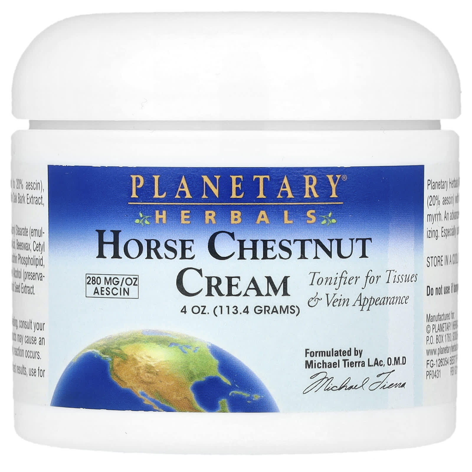 Planetary Herbals, Horse Chestnut, 4 Oz UPC 021078104315 | Hilife Vitamins