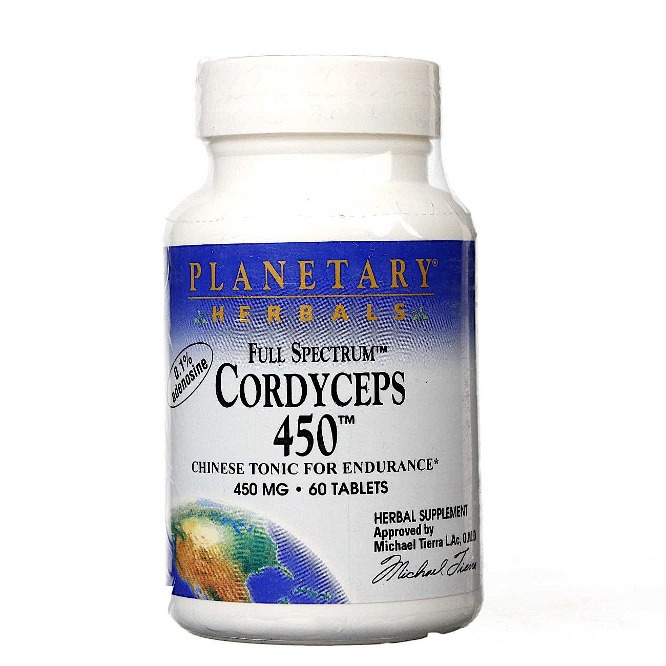 Planetary Herbals, Cordyceps 450™, Full Spectrum™ 450 mg, 60 Tablets UPC 021078104322 | Hilife Vitamins