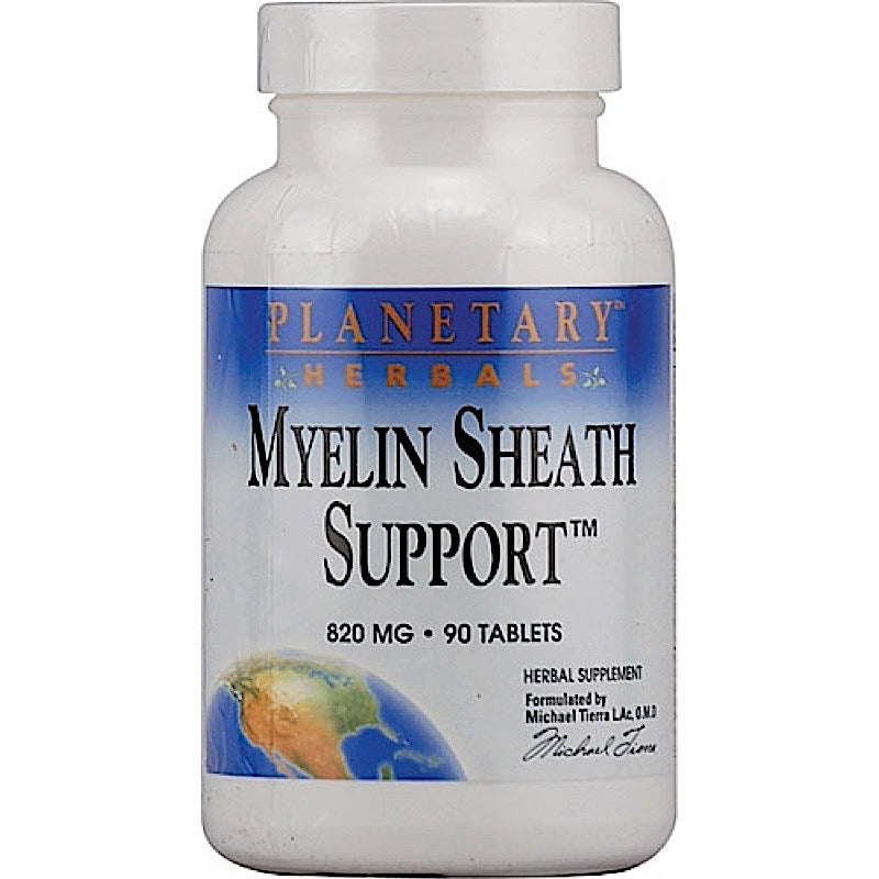 Planetary Herbals, Myelin Sheath Support 820 mg, 90 Tablets - 021078104711 | Hilife Vitamins