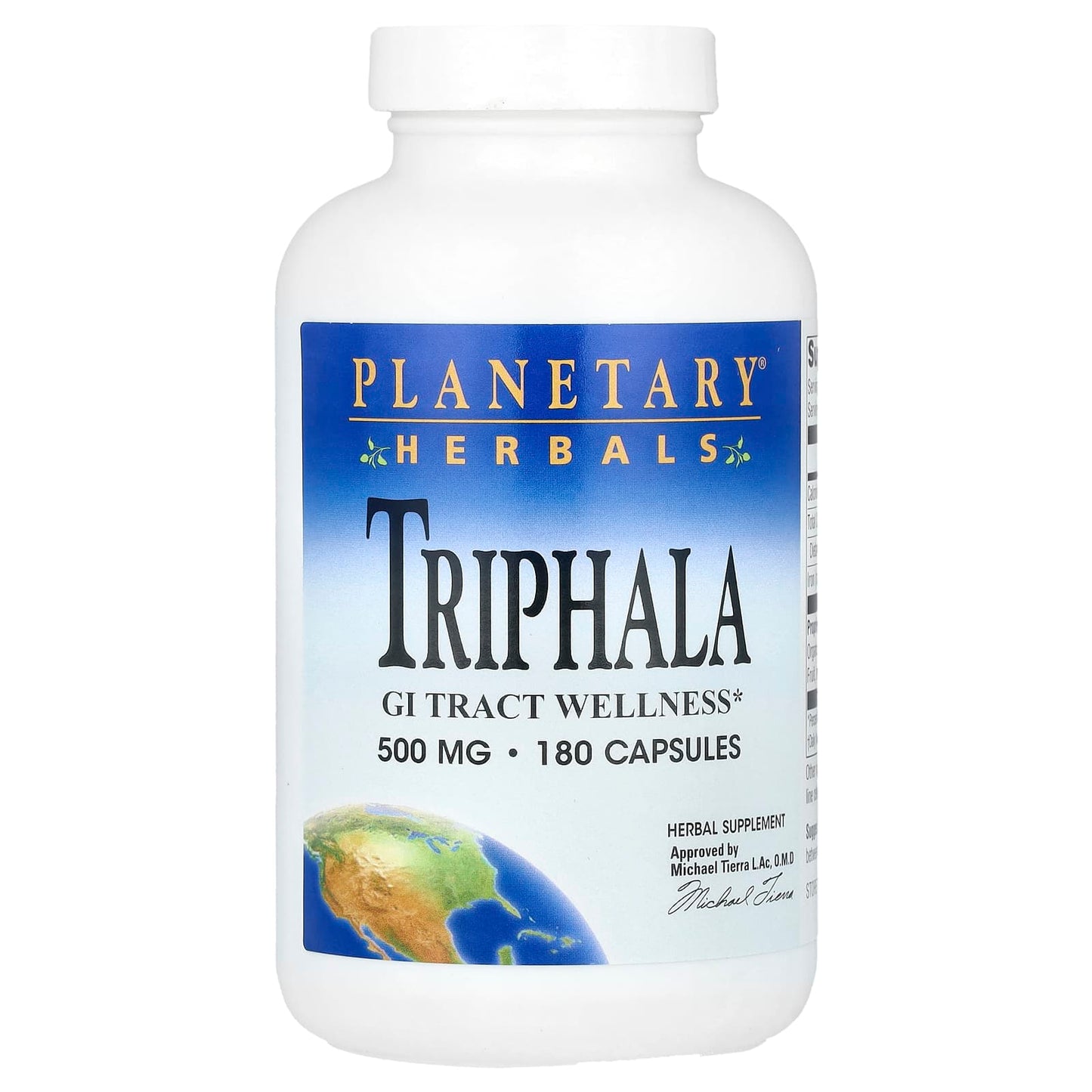 Planetary Herbals, Triphala 500 mg, 180 Capsules - 021078105039 | Hilife Vitamins