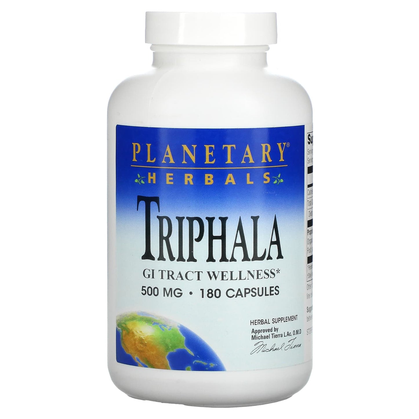 Planetary Herbals, Triphala 500 mg, 180 Capsules - 021078105039 | Hilife Vitamins