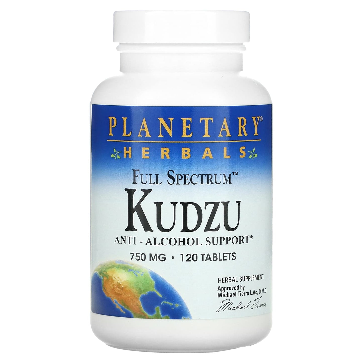 Planetary Herbals, Kudzu, Full Spectrum™ 750 mg, 120 Tablets UPC 021078105602 | HiLife Vitamins