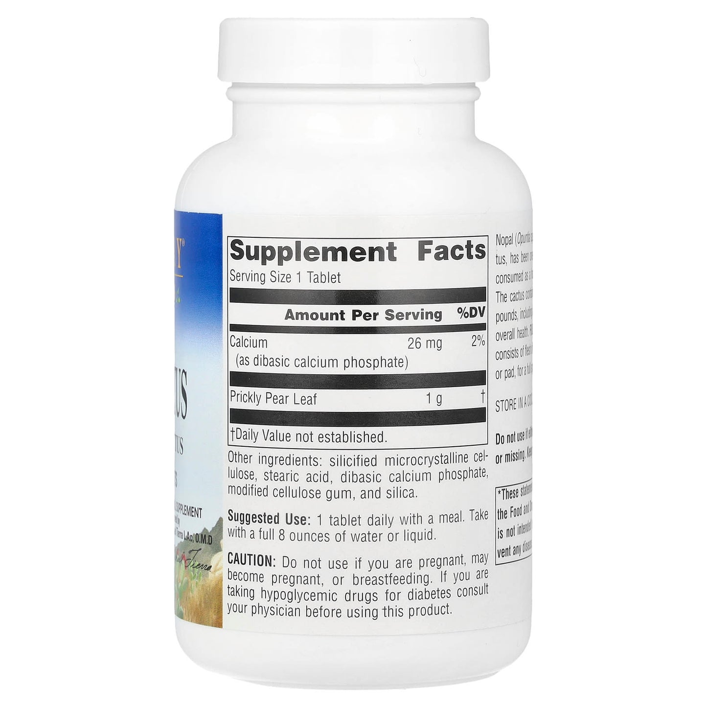 Planetary Herbals, Full Spectrum Nopal Cactus, 1,000 mg, 60 Tablets UPC 021078105756 | Hilife Vitamins