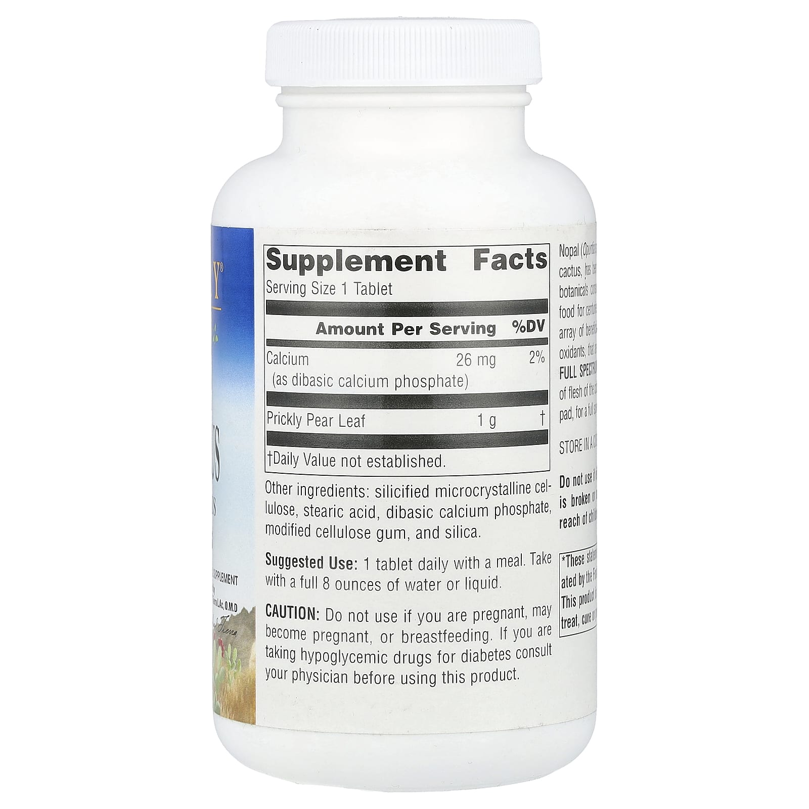 Planetary Herbals, Full Spectrum Nopal Cactus, 1,000 mg, 120 Tablets UPC 021078105763 | Hilife Vitamins
