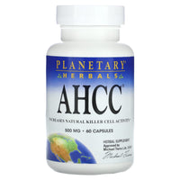 Planetary Herbals, Ahcc 500 mg, 60 Capsules UPC 021078106166 | HiLife Vitamins