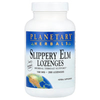 Planetary Herbals, Slippery Elm Lozenges 150 Mg Tangerine, 200 Lozenges UPC 021078106470 | Hilife Vitamins