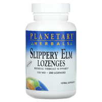 Planetary Herbals, Slippery Elm Lozenges 150 Mg, 200 Lozenges UPC 021078106500 | HiLife Vitamins