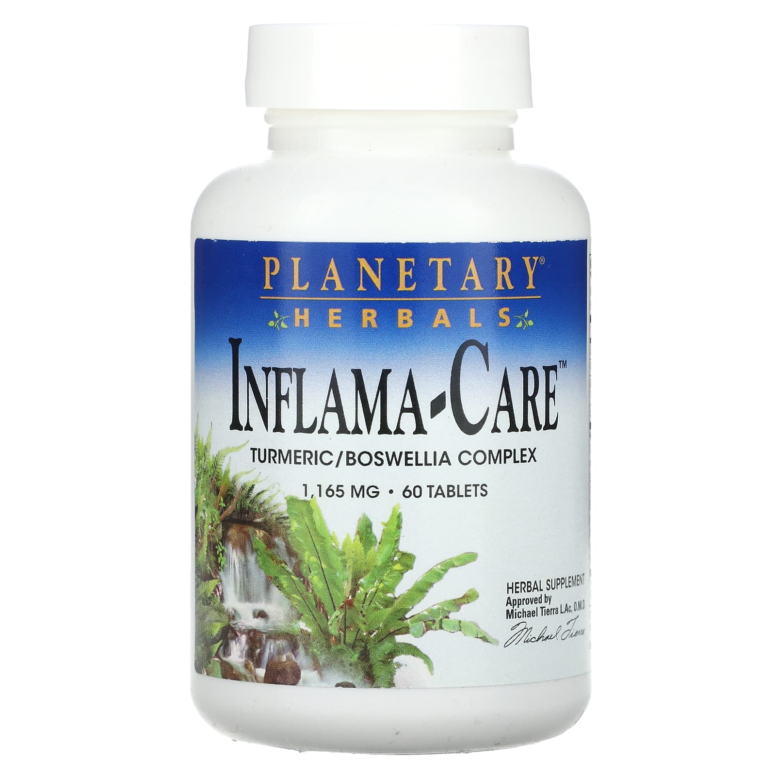 Planetary Herbals, Inflama-Care 1165 mg, 60 Tablets UPC 021078106555 | HiLife Vitamins