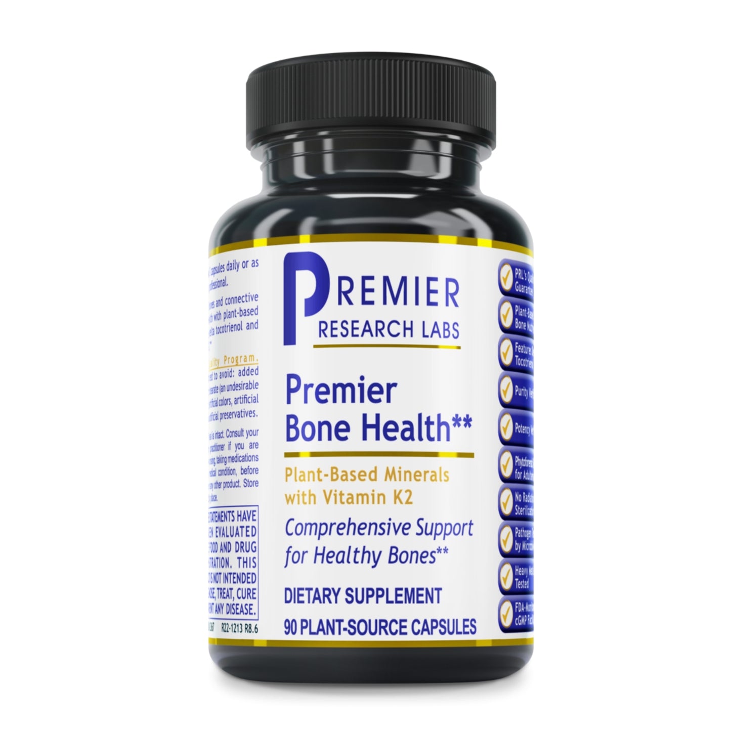 Premier Research Labs, Premier Bone Health, 90 Plant-Source Capsules UPC 807735023676 | Hilife Vitamins