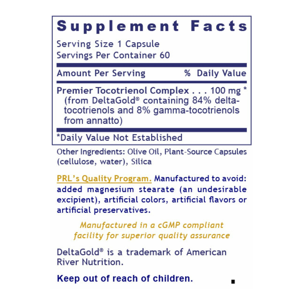 Premier Research Labs, Deltanol, 60 Plant-Source Capsules UPC 807735001643 | Hilife Vitamins