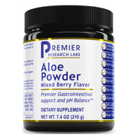 Premier Research Labs, Aloe Powder, Mixed Berry Flavor, 7.4 oz (210 g) UPC 807735003180 | Hilife Vitamins