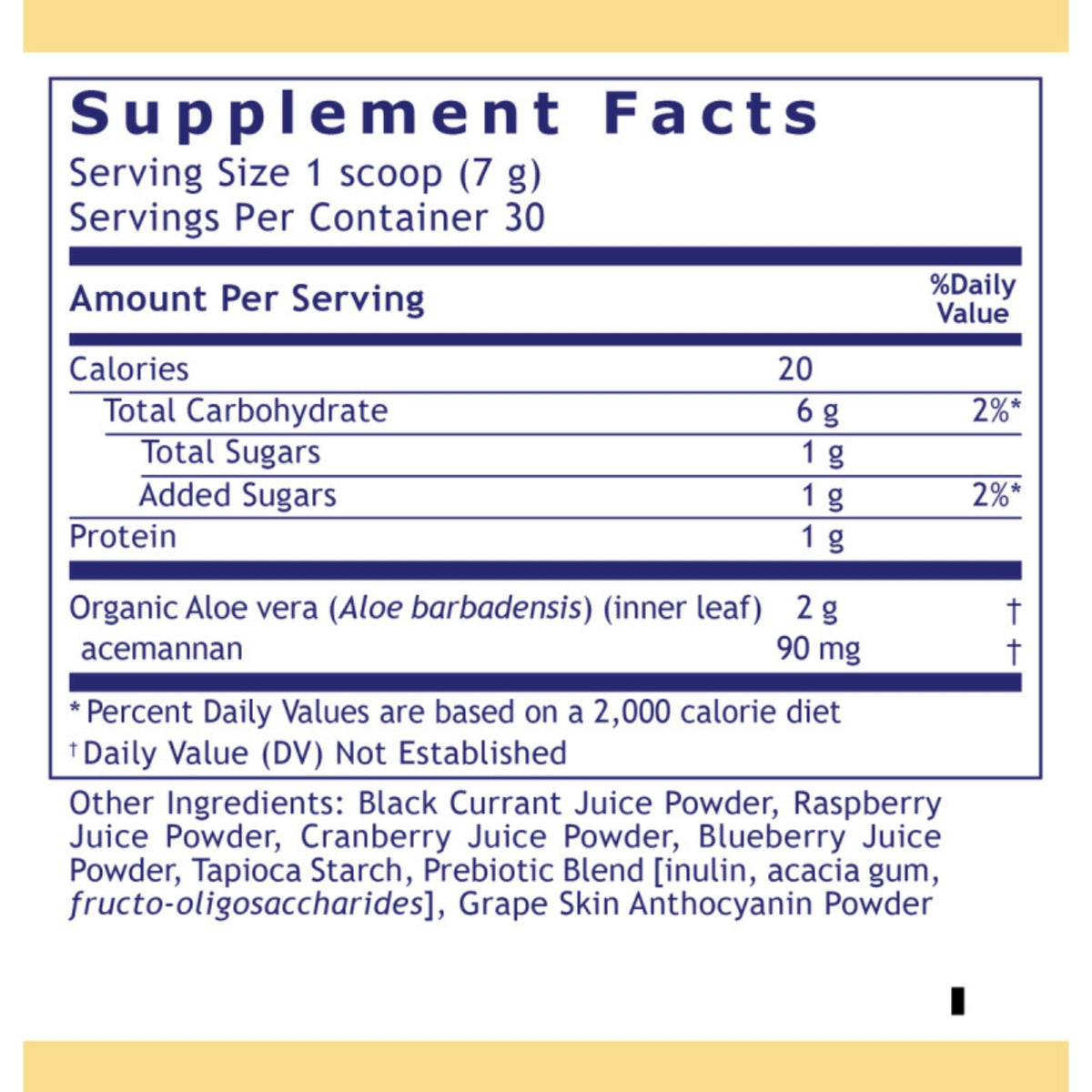 Premier Research Labs, Aloe Powder, Mixed Berry Flavor, 7.4 oz (210 g) UPC 807735003180 | Hilife Vitamins
