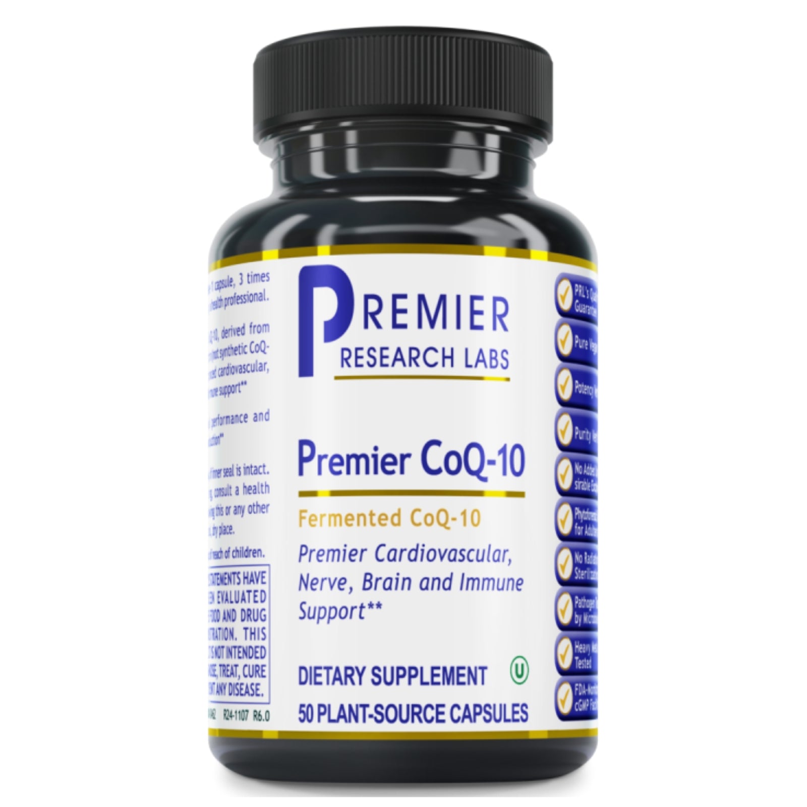 Premier Research Labs, Premier CoQ-10, 50 Plant-Source Capsules UPC 807735004620 | Hilife Vitamins