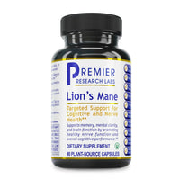 Premier Research Labs, Lion's Mane, 90 Plant-Source Capsules UPC 807735726102 | Hilife Vitamins