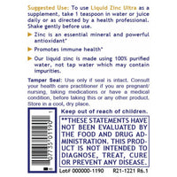 Premier Research Labs, Liquid Zinc Ultra, 8 FL OZ (235 mL) UPC 807735011901 | Hilife Vitamins