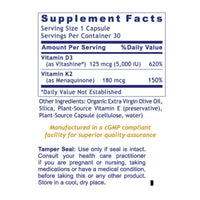 Premier Research Labs, Premier Vitamin D3+K2, 30 Plant-Source Capsules UPC 807735012052 | Hilife Vitamins
