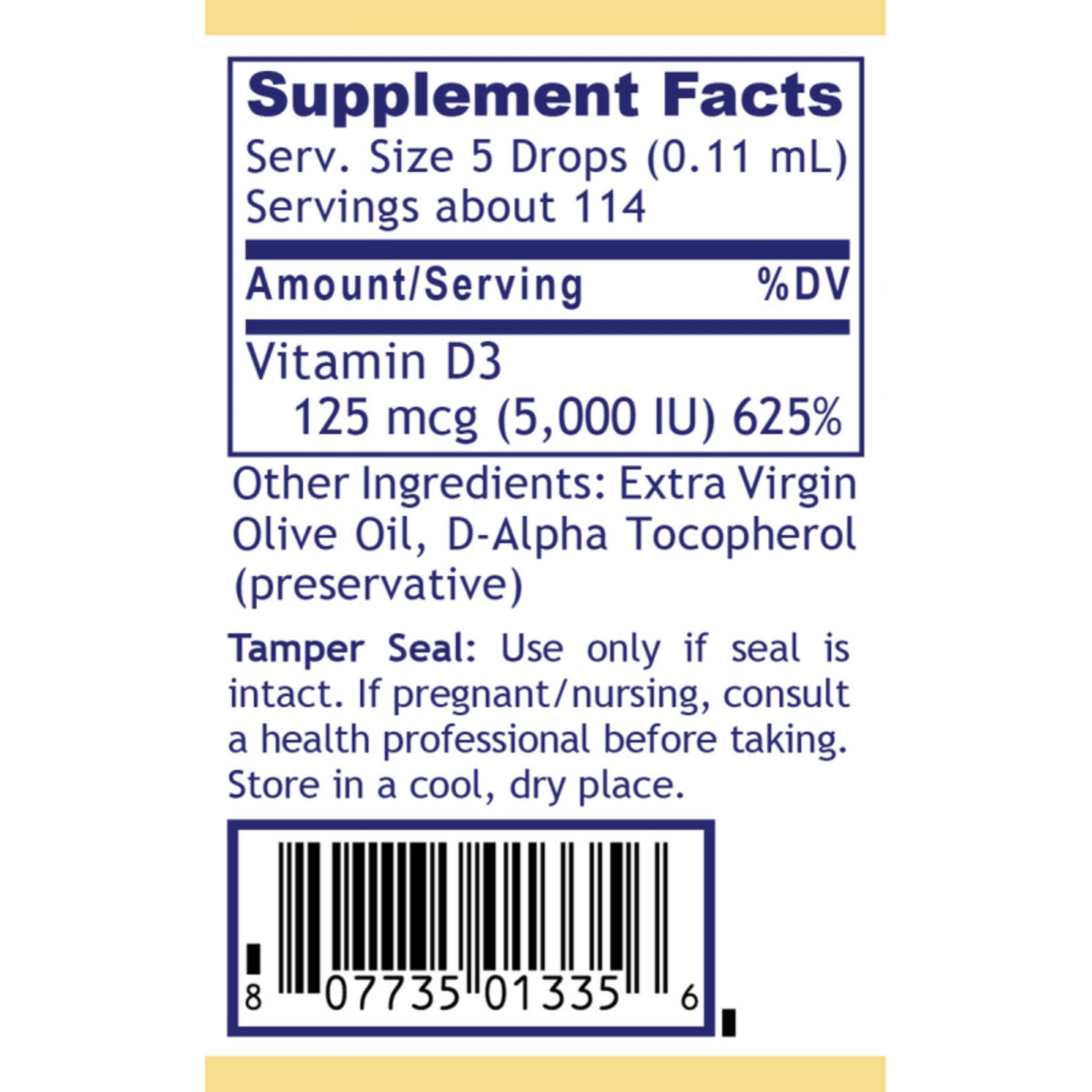Premier Research Labs, D3 Serum, 0.43 Fl Oz UPC 807735013356 | Hilife Vitamins