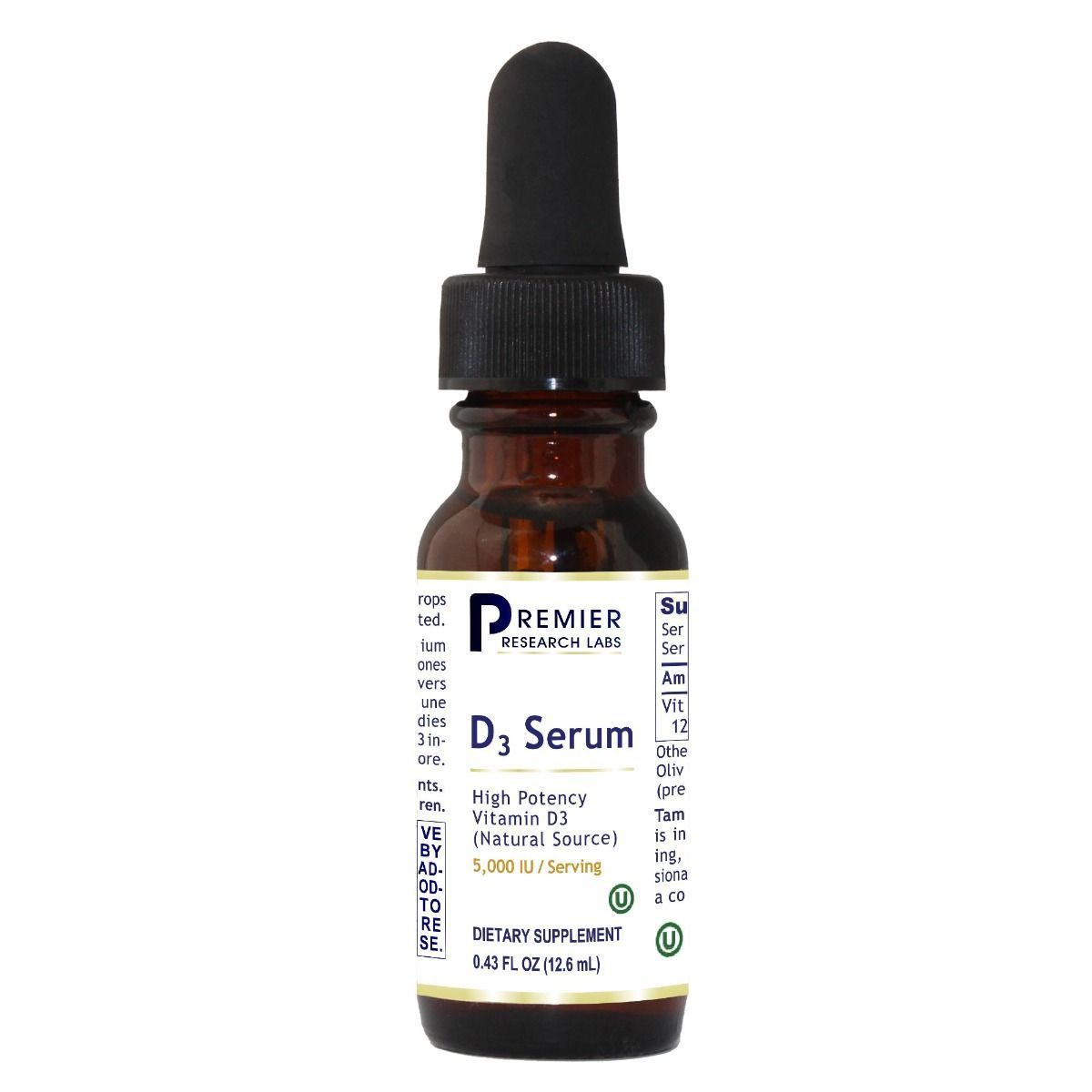 Premier Research Labs, D3 Serum, 0.43 Fl Oz UPC 807735013356 | HiLife Vitamins