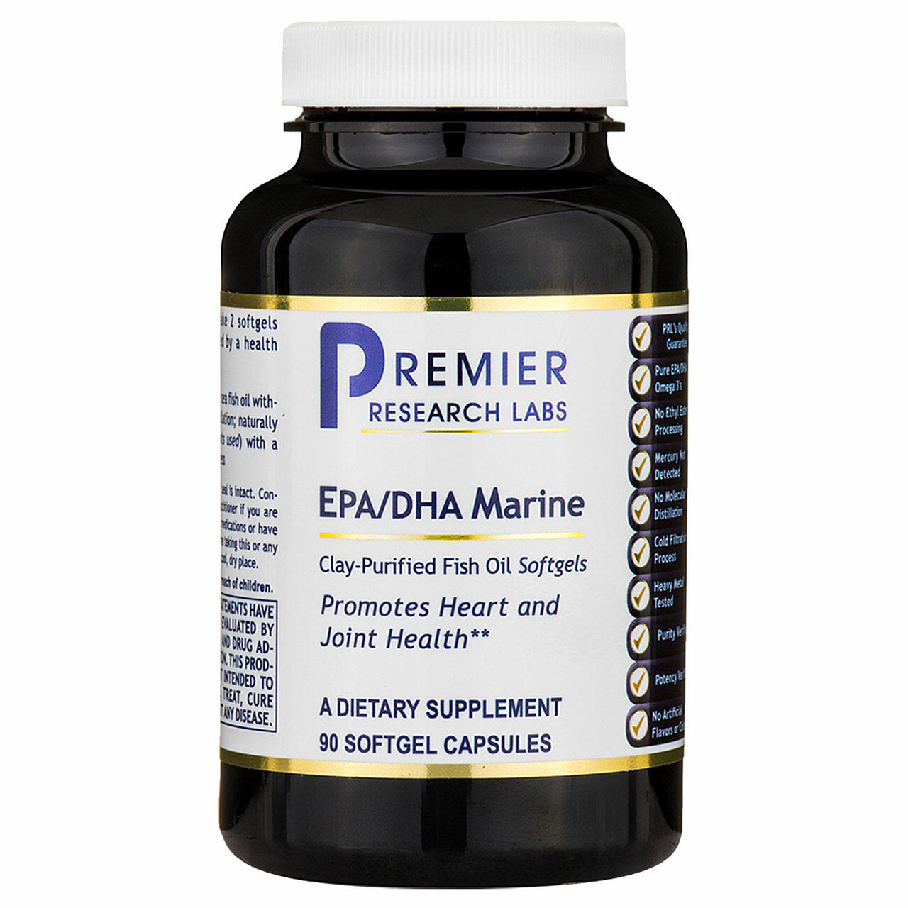 Premier Research Labs, EPA/DHA Marine Softgels, 90 softgels UPC 807735013455 | Hilife Vitamins