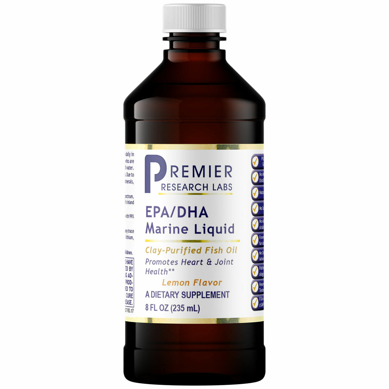 Premier Research Labs, EPA/DHA Marine Liquid, 8 Oz UPC 807735013486 | Hilife Vitamins