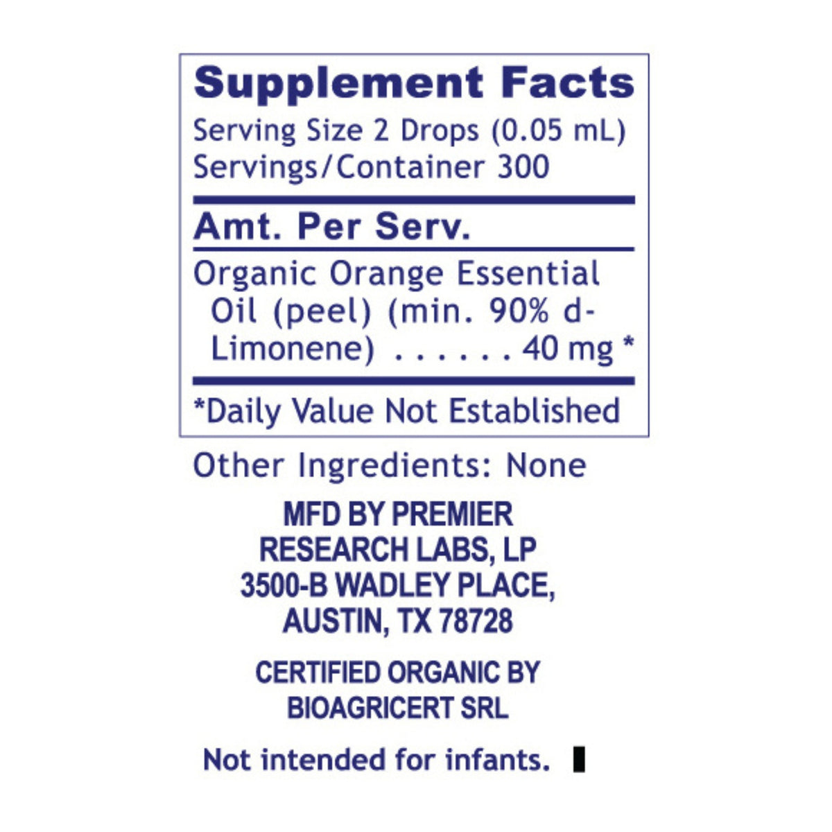 Premier Research Labs, Premier Limonene, 0.5 FL OZ (15 ML) UPC 807735015527 | Hilife Vitamins