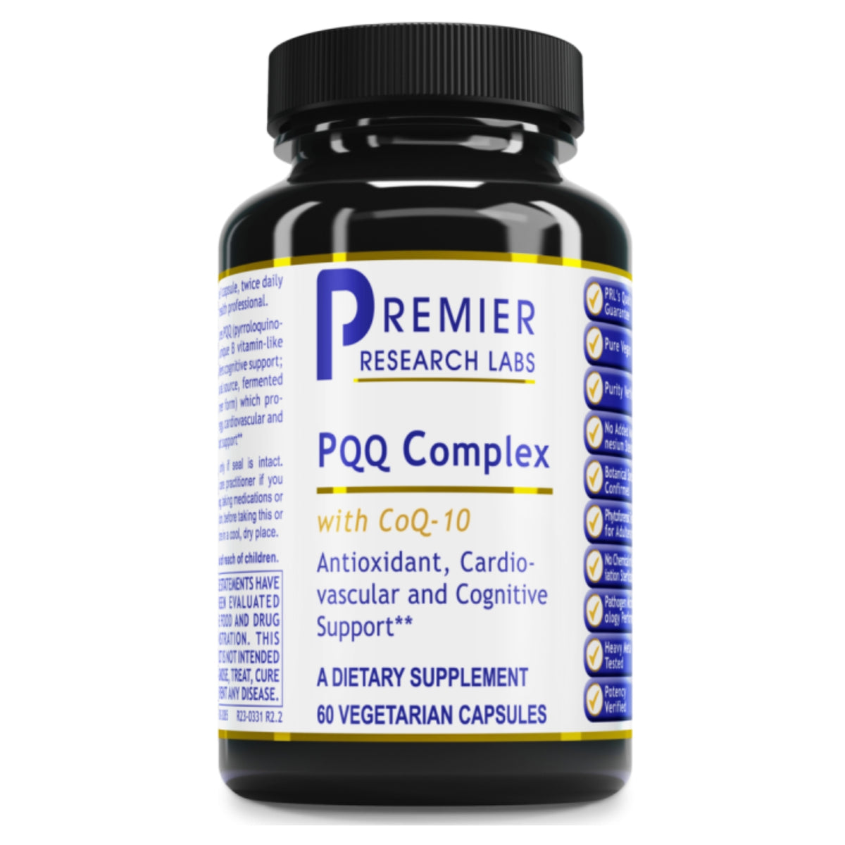 Premier Research Labs, PQQ Complex, 60 Plant-Source Capsules UPC 807735020859 | Hilife Vitamins