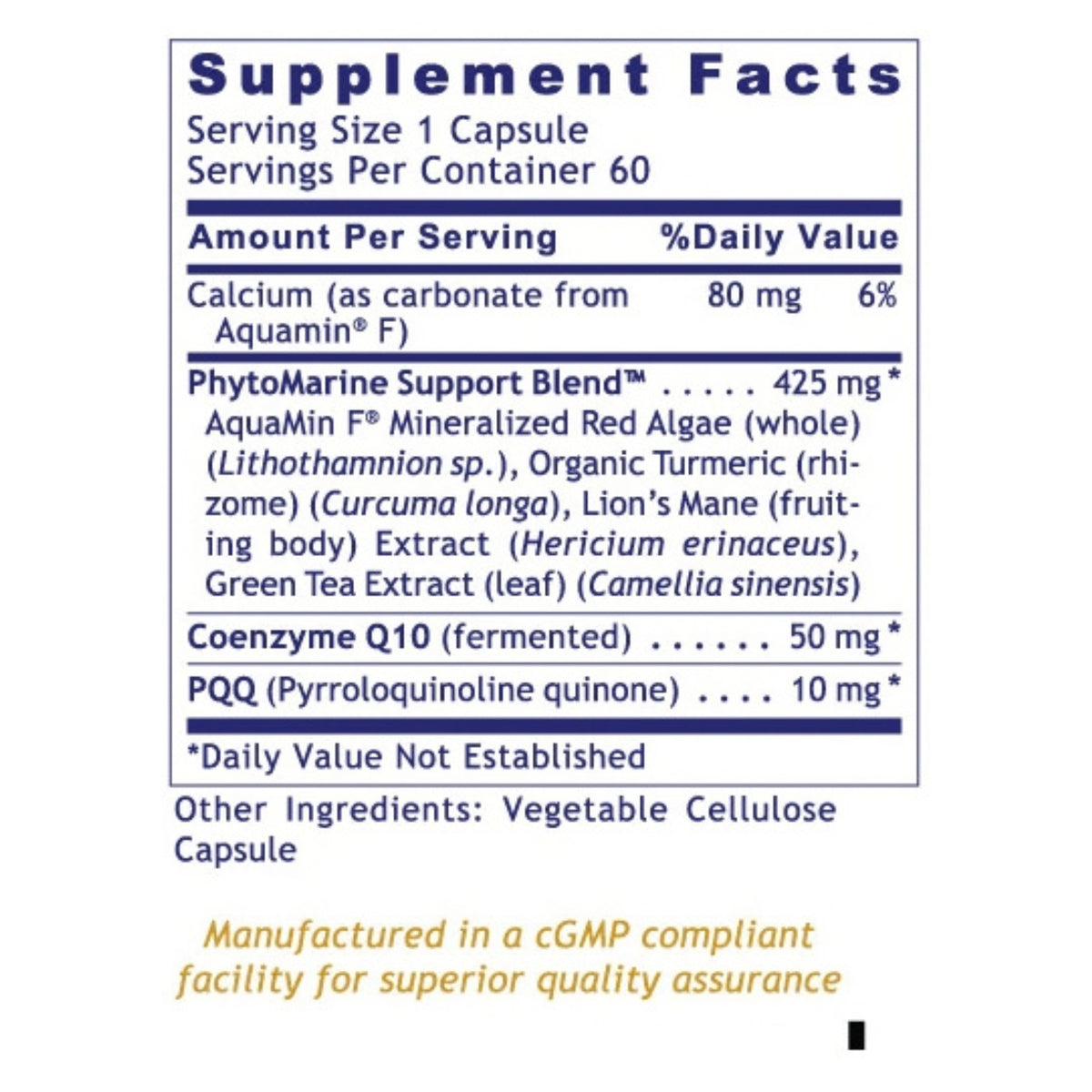 Premier Research Labs, PQQ Complex, 60 Plant-Source Capsules UPC 807735020859 | Hilife Vitamins