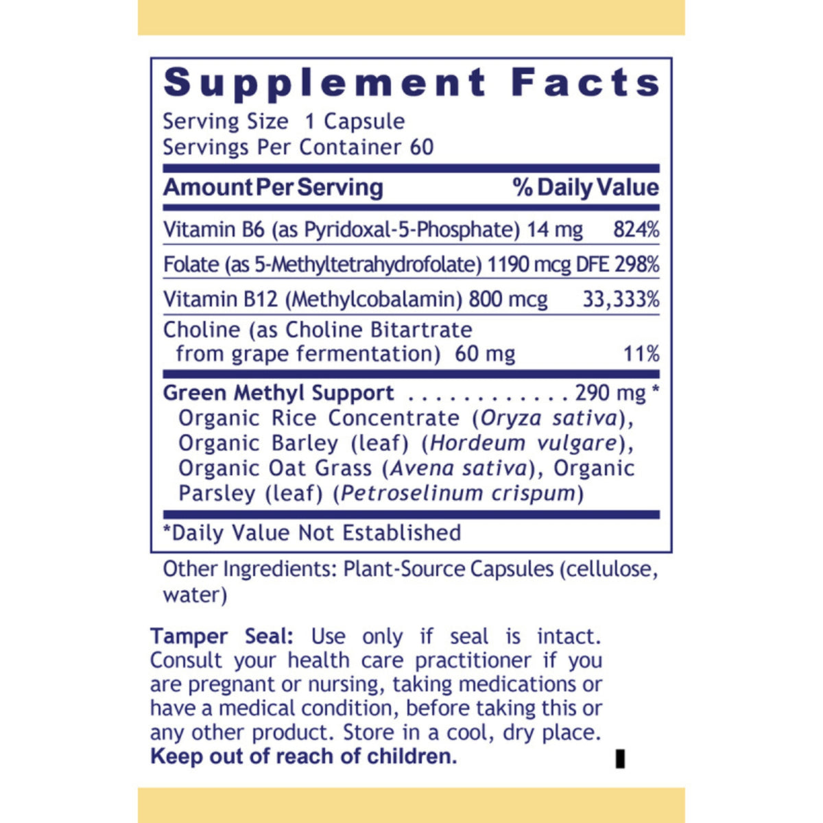 Premier Research Labs, Phyto Methylate, 60 Plant-Source Capsules UPC 807735020866 | Hilife Vitamins
